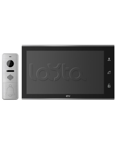 Комплектвидеодомофона CTV-DP4105AHD (черный) в Братске Комплекты домофонов Pintop.ru